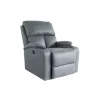 Sillón relax levantapersonas eléctrico Easy tapizado en tela gris, 101cm(alto) 81cm(ancho) 93cm(fondo)