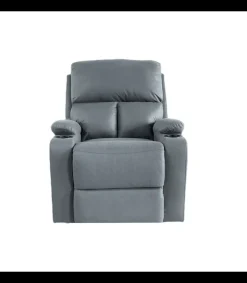 Sillón relax levantapersonas eléctrico Easy tapizado en tela gris, 101cm(alto) 81cm(ancho) 93cm(fondo)