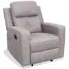 Sillón relax manual Nadal tapizado cemento, 83cm(Ancho) 92cm (Fondo) 102cm(Alto)