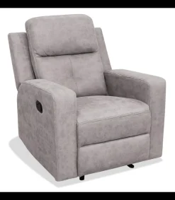 Sillón relax manual Nadal tapizado cemento, 83cm(Ancho) 92cm (Fondo) 102cm(Alto)