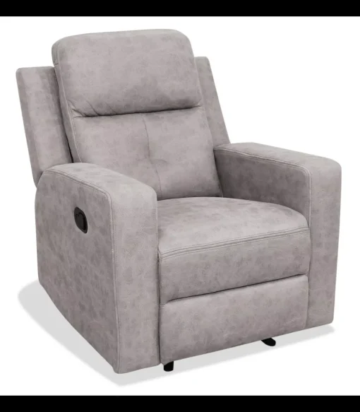 Sillón relax manual Nadal tapizado cemento, 83cm(Ancho) 92cm (Fondo) 102cm(Alto)