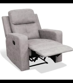 Sillón relax manual Nadal tapizado cemento, 83cm(Ancho) 92cm (Fondo) 102cm(Alto)