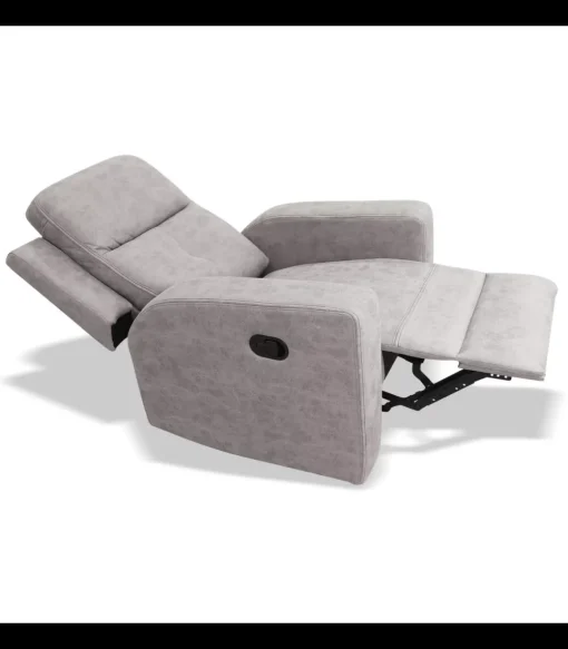 Sillón relax manual Nadal tapizado cemento, 83cm(Ancho) 92cm (Fondo) 102cm(Alto)