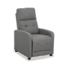 Sillón relax manual Numancia tapizado gris, 81cm(Ancho) 94cm (Fondo) 102cm(Alto)