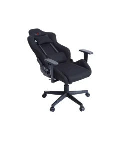 Sillon giratorio elevable gamer Neo Pro tapizado en tejido negro, 124-134 cm(alto)70 cm(ancho)70 cm(fondo).