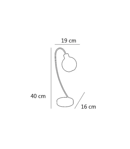 Sobremesa Menta acabado en cuero 40 cm(alto) 16 cm(ancho)19 cm(largo)