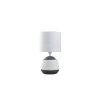 Sobremesa modelo Albany acabado gris/blanco, 30m(alto) 16(ancho) 16(fondo.