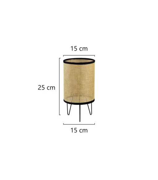 Sobremesa modelo Polo acabado rejilla marrón, 29cm(alto) 15cm(ancho) 15cm(largo)