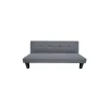 Sofá cama clic clac modelo Tinder tapizado gris, 170cm(ancho) 78cm(altura) 72cm(fondo).