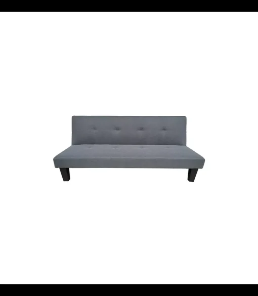 Sofá cama clic clac modelo Tinder tapizado gris, 170cm(ancho) 78cm(altura) 72cm(fondo).
