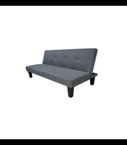 Sofá cama clic clac modelo Tinder tapizado gris, 170cm(ancho) 78cm(altura) 72cm(fondo).