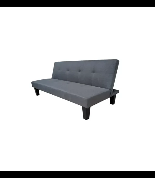 Sofá cama clic clac modelo Tinder tapizado gris, 170cm(ancho) 78cm(altura) 72cm(fondo).
