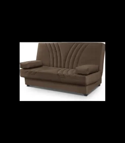 Sofá cama Lourdes en tela gold chocolate. 190cm(ancho) 100cm(fondo) 100cm (alto)