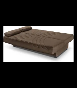 Sofá cama Lourdes en tela gold chocolate. 190cm(ancho) 100cm(fondo) 100cm (alto)