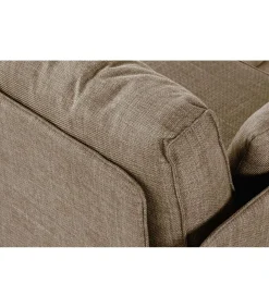 Sofá modular con brazos 2 plazas MOU tapizado en tejido beige, 186cm(ancho) 93cm(altura) 93cm(fondo).