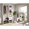 Vestidor Reus 2 cajones y trasera reversible en blanco/natural, 205cm(alto) 98cm(ancho) 45cm(fondo)